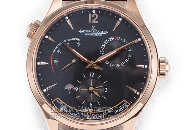Jaeger LeCoultre手錶 V2升級版 地理學家大師系列 Q1428421 積家高端男士腕表 積家機械男表  hds1625